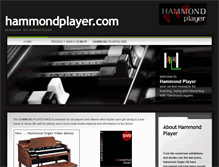 Tablet Screenshot of hammondplayer.com